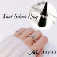 リング 指輪 レディース シルバー フリーサイズ 結び目リング シルバーリング 結び目 ノットリング オープンリング おしゃれ かわいい シンプル