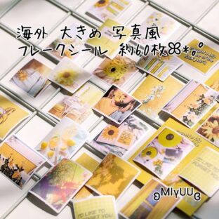 フレークシール 海外 ステッカー シール マステ コラージュ 韓国雑貨 スクラップブッキング おすそ分けファイル ジャンクジャーナル 風景 写真