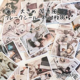 フレークシール 海外 ステッカー シール マステ コラージュ 韓国雑貨 スクラップブッキング おすそ分けファイル ジャンクジャーナル 風景 写真