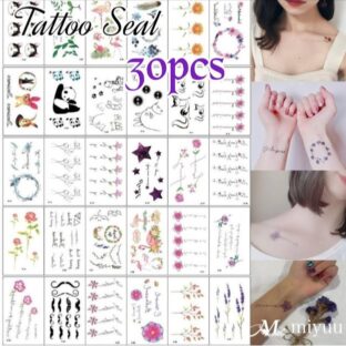 タトゥーシール セット ボディーペイント ボディーシール ボタニカル 花 ins風 韓国 かわいい おしゃれ レディース ハロウィン 動物