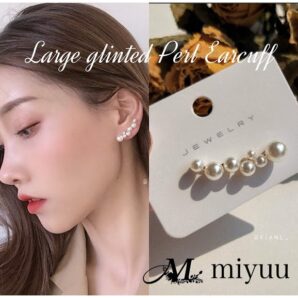 イヤーカフ イヤーカフス パール パールイヤーカフ レディース イヤーカフ イヤカフ イヤリング 両耳用 大人 エレガント 結婚式