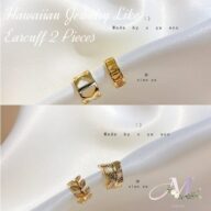 イヤーカフ イヤーカフス ハワイアンジュエリー ハワイ ハワジュ ゴールド シンプル 小ぶり 小さめ イヤカフ ゴールド アクセサリー レディース