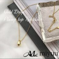 ネックレス ティアドロップ レディース アクセサリー ドロップネックレス ゴールド シンプル カジュアル しずく ペンダント プランプトップ 韓国