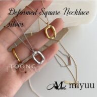 ネックレス シルバー レディース スクエア スクエアネックレス アクセサリー おしゃれ 女性 プレゼント ギフトシンプル 大人 オフィス きれい 韓国
