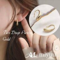 ピアス 小ぶり 小さめ フープピアス フックピアス シンプル ゴールド レディース ティアドロップ 小さい しずく 仕事用 おしゃれ オフィス 大人