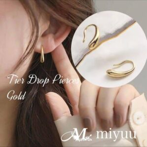 ピアス 小ぶり 小さめ フープピアス フックピアス シンプル ゴールド レディース ティアドロップ 小さい しずく 仕事用 おしゃれ オフィス 大人