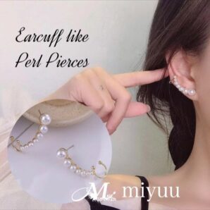 ピアス パール パールピアス 大ぶり 大きめピアス 大人 イヤーカフ イヤーカフス 型 レディース イヤーカフ ゴールド ゴールドピアス 韓国 アクセサリー