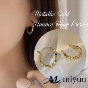 ピアス フープピアス 大きめ 大きい シンプル ゴールド ゴールドピアス フープ ニュアンス カジュアル アクセサリー レディース 韓国