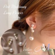 ピアス パール パールピアス ロングピアス 大き目 大ぶり 2way ゴールド レディース ゴールドピアス 大人 エレガント 韓国 アクセサリー パーティ ウェディング