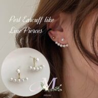 ピアス パールピアス 5連 パール イヤーカフ風 イヤーカフ レディース イヤーカフ ゴールド ゴールドピアス 大人 エレガント 韓国 アクセサリー大人 かわいい  0件の商品レビュー 投稿する